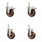 Service Caster 4 Inch 316SS High Temp Glass Filled Nylon 12mm Stem Caster Lock Brake, 2PK SS316TSTTL20S414-GFNSHT-M1215-2-S2 - alternate 1